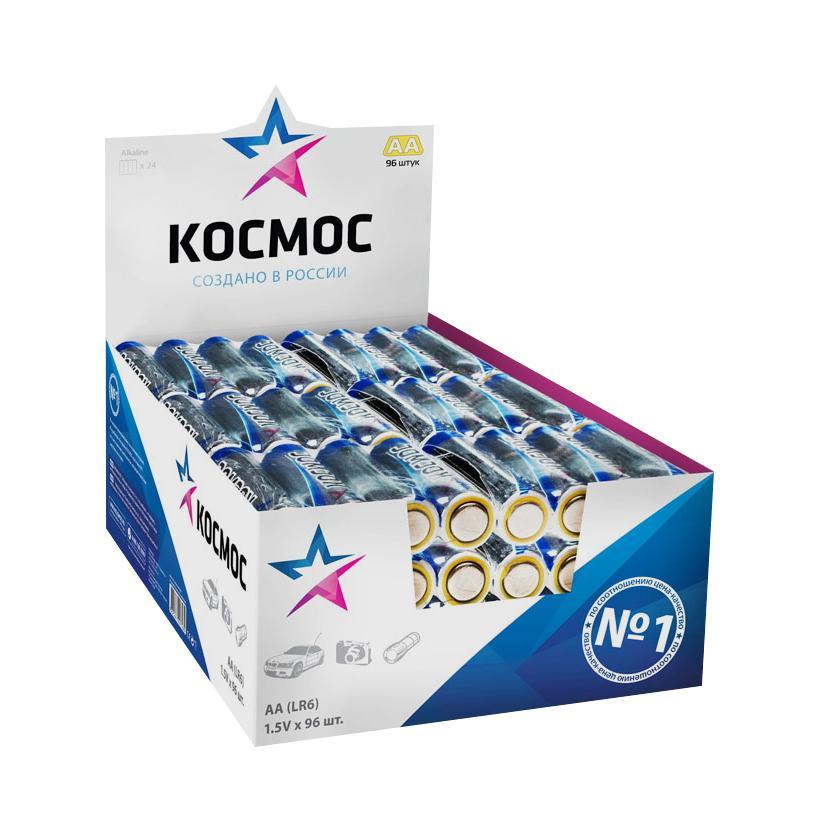 Набор алкалиновых батареек Космос, тип LR6 (АА), 96 штKOCLR6_96BOX Набор алкалиновых батареек Космос, тип LR6 (АА), 96 штKOCLR6_96BOXАлкалиновые элементы питания Космос специально разработаны для приборов с высоким энергопотреблением. Одна алкалиновая батарейка заменяет до 10 обычных (солевых батареек). Не содержат кадмия и ртути. Батареи отлично подойдут для использования в различных электронных устройствах небольшого размера, например в пультах дистанционного управления, портативных MP3-плеерах, фотоаппаратах, различных беспроводных устройствах. Характеристики: Тип элемента питания: LR6 (AA). Тип электролита: щелочной. Выходное напряжение: 1,5 В. Комплектация: 96 шт. Размер упаковки: 15 см х 13 см х 7 см. Характеристики: Тип элемента питания: LR6 (AA). Тип электролита: щелочной. Выходное напряжение: 1,5 В. Комплектация: 96 шт. Размер упаковки: 15 см х 13 см х 7 см.