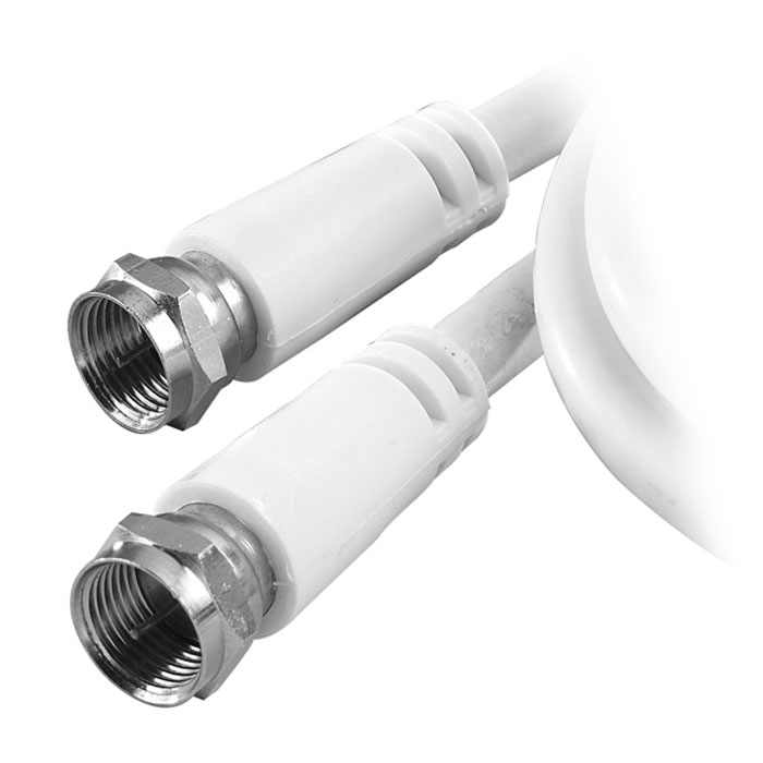 Vivanco кабель для спутниковой антенны, F/F, White, 1.5 м44069 Vivanco кабель для спутниковой антенны, F/F, White, 1.5 м44069Кабель для подключения спутниковой антенны с коннектором F-plug и двойным экранированием.
