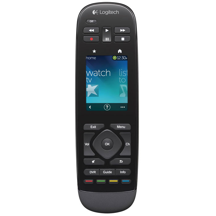 Logitech Harmony Touch (915-000200) пульт ДУ915-000200 Logitech Harmony Touch (915-000200) пульт ДУ915-000200Logitech Harmony Touch - пульт управления, который способен контролировать до 15 устройств одновременно. Аппаратные кнопки оснащены подсветкой и отвечают лишь за часто используемые функции. С остальными задачами справится 2,4 сенсорный дисплей. Стоит провести по нему вправо или влево, как в видео активируется перемотка, а жестами вверх-вниз можно перемещаться по меню телевизора или другой совместимой техники. В быстрый доступ можно добавить до 50 каналов, которые отображаются в виде иконок подобно списку программ на смартфонах. При установке пульта в док-станцию происходит подзарядка аккумулятора.