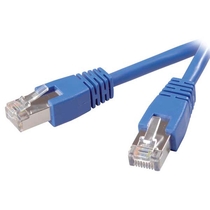 Vivanco CAT5e сетевой кабель, Blue (2 м)45320 Vivanco CAT5e сетевой кабель, Blue (2 м)45320Сетевой кабель Vivanco CAT5e для подключения компьютера к сетевому концентратору. Данная модель имеет полностью экранированный коннектор, а также поддержку гигабитных сетей.