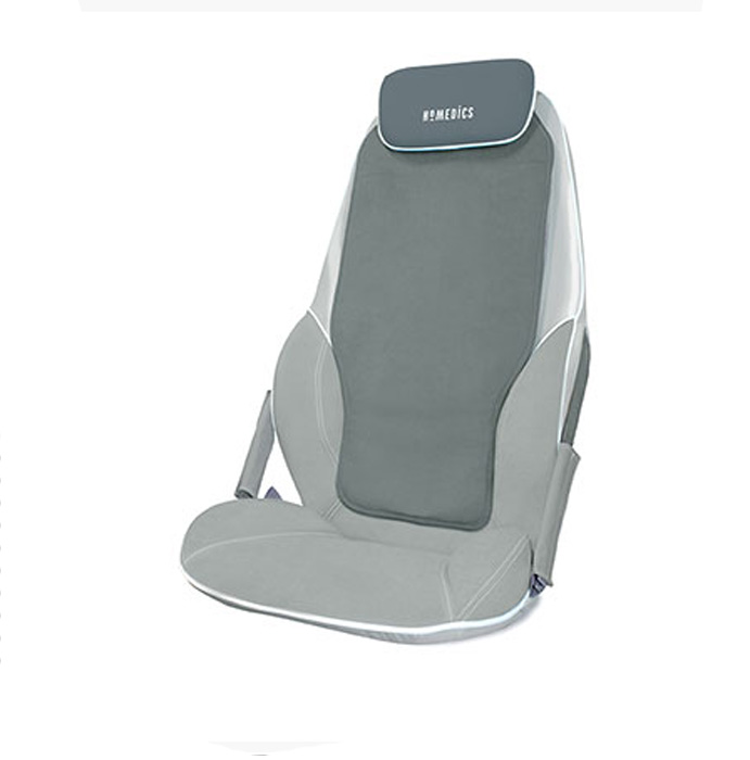 Массажная накидка Homedics BMSC-5000H-EUBMSC-5000H-EU Массажная накидка Homedics BMSC-5000H-EUBMSC-5000H-EUМассажная накидка Homedics - разработка итальянских дизайнеров, учитывающая все анатомические особенности человеческого тела с увеличенной на 80 % зоной 3D-массажа. Кнопка Demo (Демонстрация). Для демонстрации возможностей массажера нажмите кнопку Demo (Демонстрация). Будут поочередно ненадолго включены все режимы работы. По окончании демонстрации устройство автоматически отключится. При активации каждой из функций будет мигать соответствующий светодиод. Кнопка питания. Для включения массажера нажмите кнопку POWER (ПИТАНИЕ). Загорится светодиодный индикатор. Для отключения массажера нажмите кнопку еще раз. Светодиодный индикатор будет мигать, пока массажный блок возвращается в исходное положение, а затем погаснет. Шиацу-массаж - глубокий массаж круговыми движениями. Выберите одну из 3 стандартных программ. Массажный блок будет перемещаться вверх-вниз в пределах определенной области спины. Для выбора программы...
