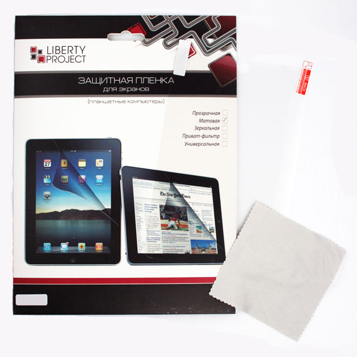 Liberty Project защитная пленка для iPad Air/Air 2, матоваяSM002069 Liberty Project защитная пленка для iPad Air/Air 2, матоваяSM002069Защитная пленка Liberty Project предназначена для защиты поверхности экрана, а также частей корпуса iPad от царапин, потертостей, отпечатков пальцев и прочих следов механического воздействия.