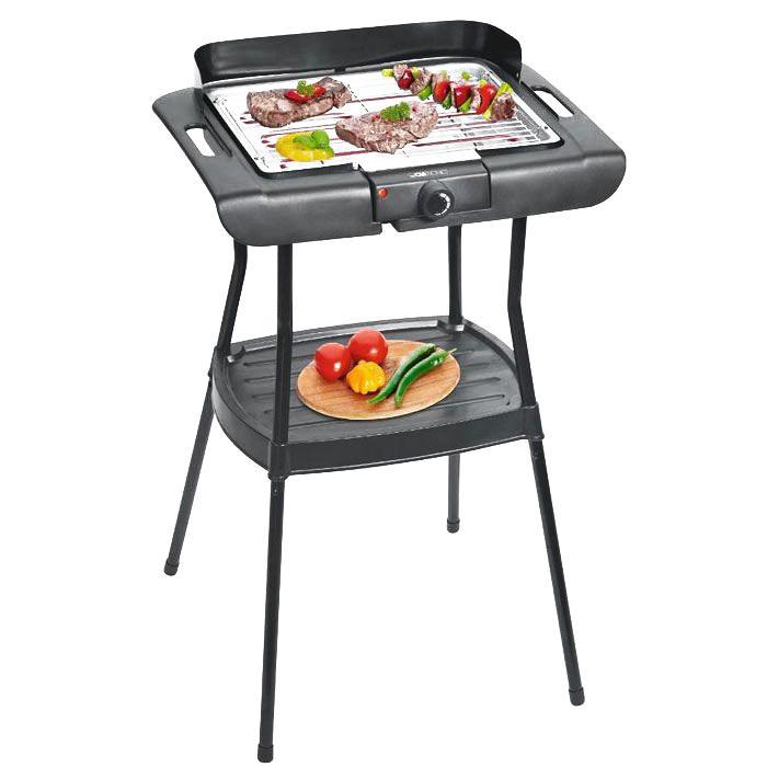 Clatronic BQS 3508, Black электрогрильBQS 3508 schwarz Clatronic BQS 3508, Black электрогрильBQS 3508 schwarzГриль-барбекю на подставке Clatronic BQS 3508 обладает антипригарным покрытием и устойчивым, легкоснимаемым штативом. Плавно регулируемый термостат с контрольной лампой позволяет легко устанавливать необходимую температуру. Корпус покрыт термостойкой эмалью. Съемная решетка и нагревательные элементы легко чистятся. Clatronic BQS 3508 оснащен термоизолированными ручками, защитой от ветра и металлическим поддоном, что гарантирует комфортный процесс приготовления. Также этот бытовой прибор можно легко и быстро трансформировать в настольный гриль-барбекю.