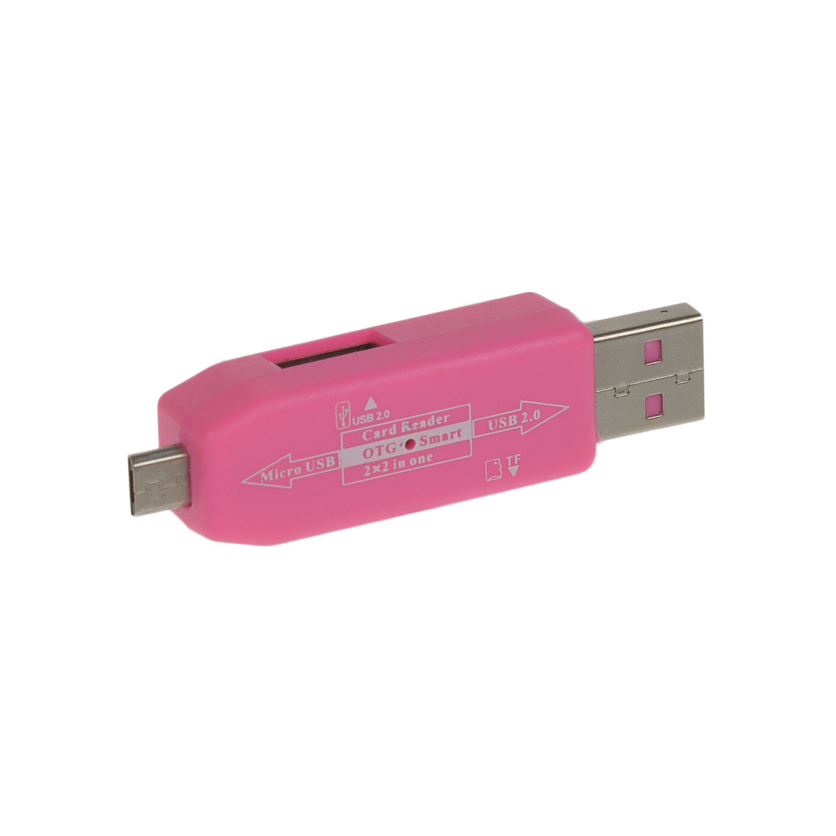 Liberty Project USB/Micro USB OTG, Pink картридерR0007634 Liberty Project USB/Micro USB OTG, Pink картридерR0007634Картридер Liberty Project USB/Micro USB OTG предназначен для периферийных USB-устройств друг с другом без необходимости подключения к компьютеру. Девайс также имеет поддержку карт памяти microSD.