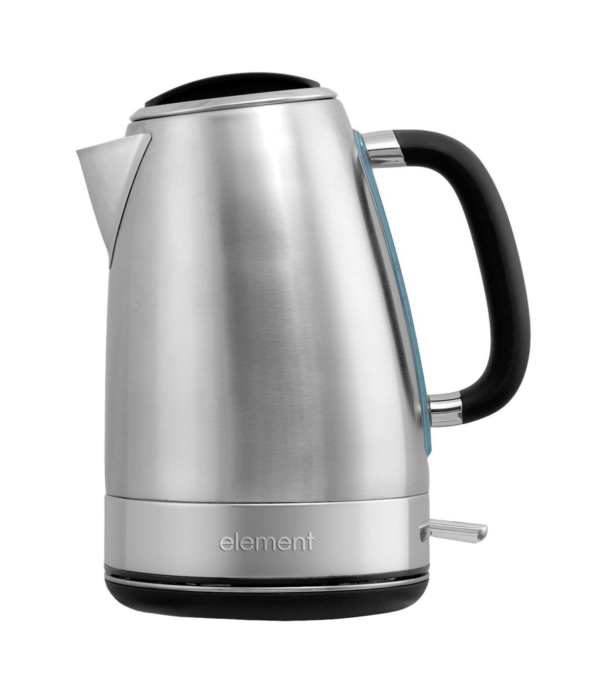 Element WF05MB, Metall Black электрочайникWF05MB Element WF05MB, Metall Black электрочайникWF05MBЭлектрический чайник Element WF05MB имеет оригинальный дизайн. Нержавеющая сталь, из которой выполнен чайник, является не только экологически безопасным материалом, а также обладает повышенной прочностью, надежностью и долговечностью. Благодаря подсветке, вы всегда будете видеть уровень воды в чайнике. Стальной фильтр-сетка защитит ваши напитки от накипи. Выбор стали в качестве материала фильтра позволяет значительно увеличить его срок службы. Благодаря прорезиненному покрытию ручка не нагревается и не скользит в руке. Такой чайник станет стильным дополнением любой кухни.