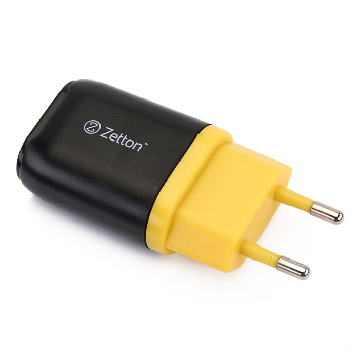 Zetton Life Style 1А сетевое зарядное устройство, Black Yellow (ZTLSTC1A)ZTLSTC1A1UBY Zetton Life Style 1А сетевое зарядное устройство, Black Yellow (ZTLSTC1A)ZTLSTC1A1UBYСетевое зарядное устройство Zetton Life Style (ZTLSTC1A) совместимо с любым современным мобильным устройством. Работает в бытовых сетях переменного тока (100-240 В).