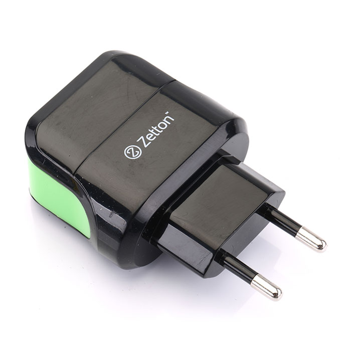 Zetton Life Style 2А сетевое зарядное устройство, Black Green (ZTLSTC2A)ZTLSTC2A2UBG Zetton Life Style 2А сетевое зарядное устройство, Black Green (ZTLSTC2A)ZTLSTC2A2UBGСетевое зарядное устройство Zetton Life Style (ZTLSTC2A) совместимо с любым современным портативным устройством (телефоном, смартфоном, планшетным ПК). Имеется возможность заряда двух различных устройств одновременно. Данная модель работает в бытовых сетях переменного тока (100-240 В).