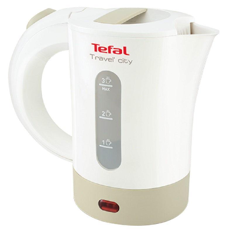 Tefal KO120130 Travel-o-City электрический чайникKO120130 Tefal KO120130 Travel-o-City электрический чайникKO120130Электрический чайник Tefal KO120130 прост в управлении и долговечен в использовании. Чайник имеет индикаторы воды и включения, а фильтр препятствует попаданию накипи в воду