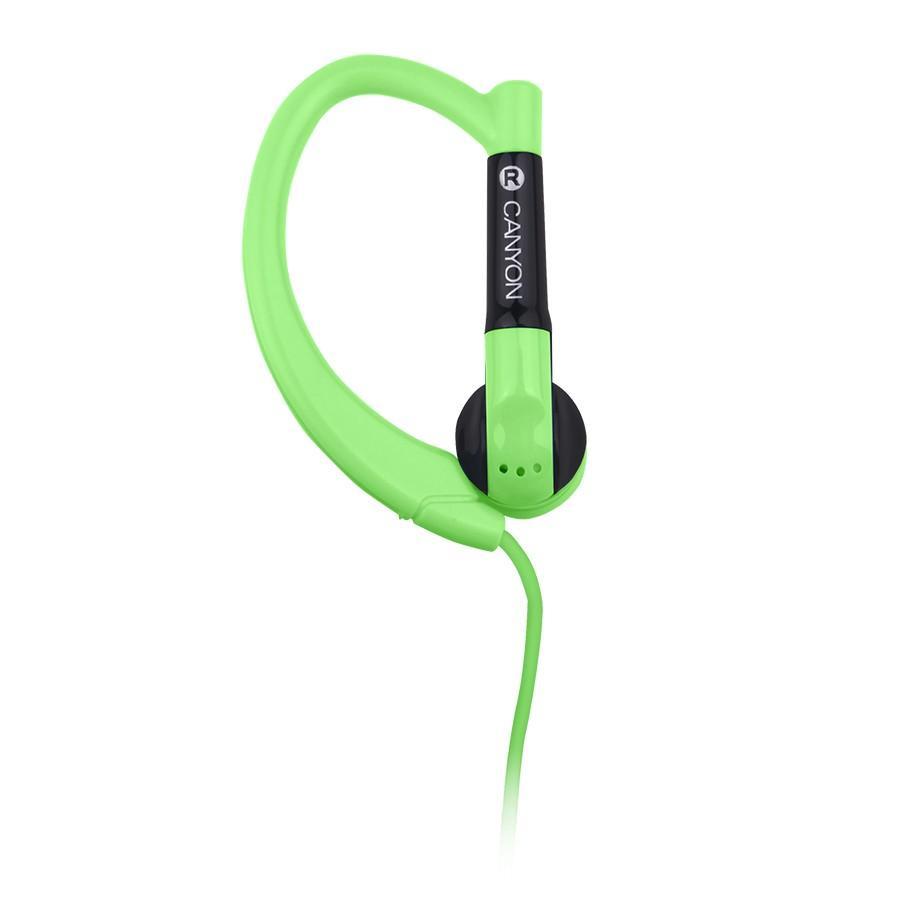 Canyon CNS-SEP1 Sport, Green наушникиCNS-SEP1G Canyon CNS-SEP1 Sport, Green наушникиCNS-SEP1GГарнитура Canyon CNS-SEP1 обеспечивает максимум свободы во время занятий спортом или активного отдыха. Ее округлые заушины надежно фиксируют динамики в ухе, удерживая гаджет даже при резких движениях головой. Компактный пульт управления, совмещенный с микрофоном, обеспечивает максимальное удобство для управления звонками и воспроизведением музыки с мобильного устройства.