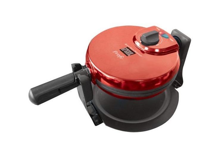 GFgril GF-020 Waffle Pro вафельницаGF-020 WAFFLE PRO GFgril GF-020 Waffle Pro вафельницаGF-020 WAFFLE PROЭлектровафельница Используя электровафельницу GF-020 Waffle Pro, можно легко и быстро приготовить какую-нибудь «вкусняшку» на завтрак или просто в нужный момент. Рабочая температура вафельницы настраивается вручную, с помощью специальной ручки на верхней крышке. Вам больше нравятся коричневые хрустящие корочки? А может быть светло-золотистые? Вафельница позволит реализовать любое ваше пожелание по части вафель в самый короткий срок. Оборудование оснащено встроенным таймером, благодаря чему вам не нужно неотрывно стоять над каждой порцией, а контрольная лампа просигнализирует, когда вафля будет готова. Особенности конструкции вафельницы GF-020 Waffle Pro работает с высоким уровнем мощности, из-за чего вафли пекутся практически мгновенно. Дополнительное удобство состоит также в том, что производителем предусмотрено по умолчанию разрезание готовой вафли на четыре равные части. Формы для выпечки, а также крышка оборудования изготовлены из...