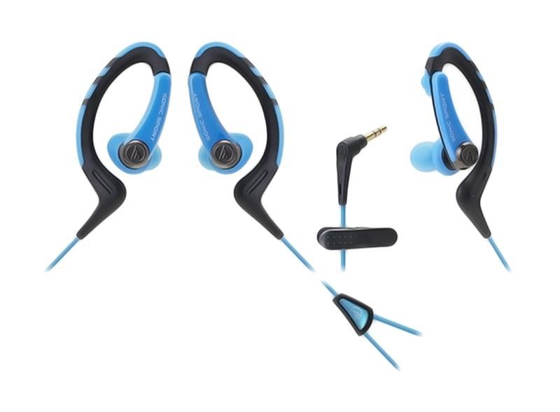 Audio-Technica ATH-Sport1, Blue наушникиATH-SPORT1 BL Audio-Technica ATH-Sport1, Blue наушникиATH-SPORT1 BLНаушники-аксессуар, идеальны для занятий спортом Удобное гибкое резиновое крепление за ухом Долгие часы динамичного звучания Влагозащита уровня IXP5 Укороченный кабель с клипсой