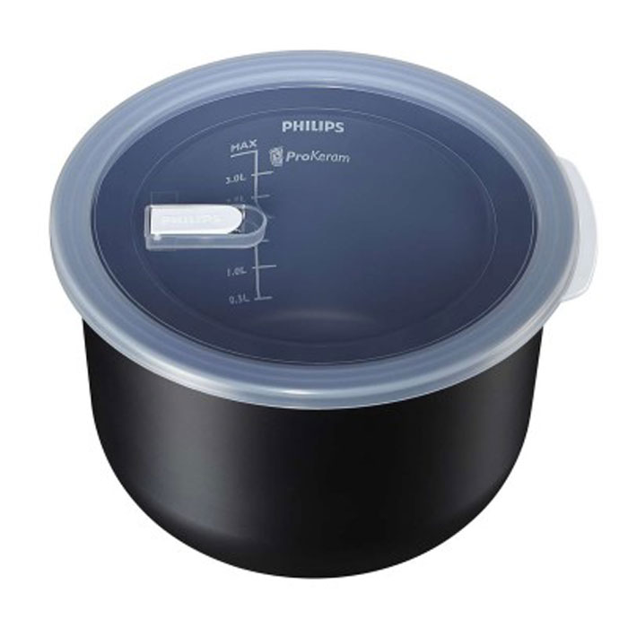 Philips HD3757/03 чаша для мультиварки, 5 лHD3757/03 Philips HD3757/03 чаша для мультиварки, 5 лHD3757/03Чаша Philips HD3757/03 для мультиварок с нано-керамическим покрытием ProKeram и рифленой поверхностью дна идеальна для приготовления и любимых жареных блюд с румяными полосками.Толщина стенок: 2 мм