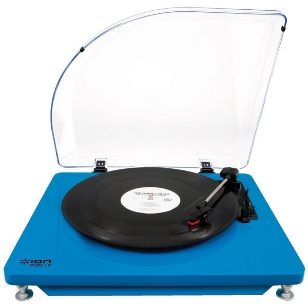 ION Audio Pure LP, Blue виниловый проигрывательPure LP,IONpurelpbl ION Audio Pure LP, Blue виниловый проигрывательPure LP,IONpurelpblНовый USB виниловый проигрыватель, подсоединив к ПК или Mac, позволяет оцифровывать ваши любимые композиции в формат mp3. Приятный, стильный дизайн. Имеет различные цветовые решения. Функциональный, интуитивно понятный в использовании. Регулируемая скорость 33/ 45 оборотов/мин. Возможность подключать внешние колонки.