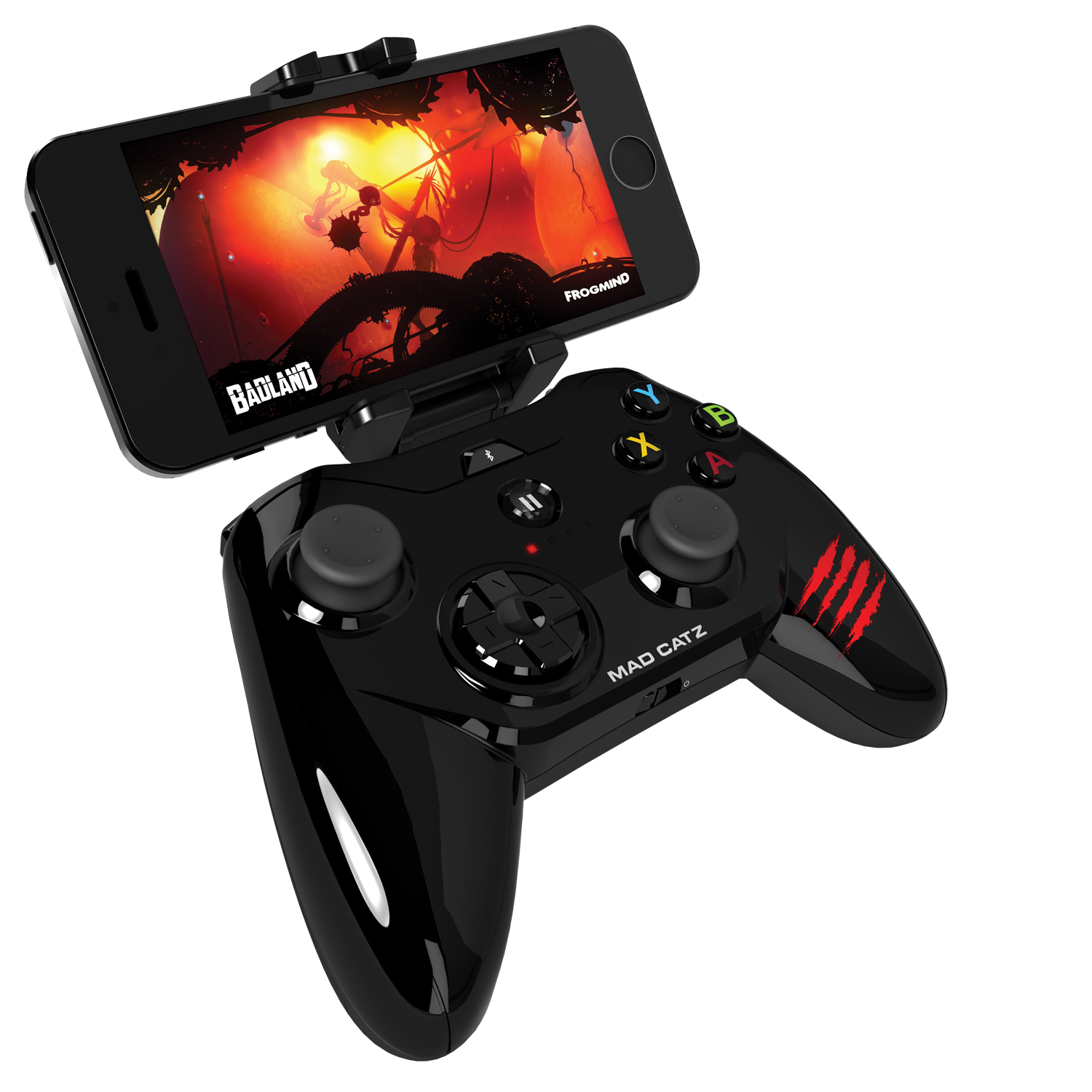 Mad Catz Micro C.T.R.L.i, Gloss Black беспроводной геймпад для iPhone и iPadMCB312680AC2/04/1 Mad Catz Micro C.T.R.L.i, Gloss Black беспроводной геймпад для iPhone и iPadMCB312680AC2/04/1Mad Catz Micro C.T.R.L.i – это мобильный геймпад с традиционными элементами управления для устройств, работающих на iOS 7 и выше. Благодаря съемному креплению для смартфона Micro C.T.R.L.i превращает ваше устройство iOS в портативную игровую консоль, где бы вы ни находились — дома или в дороге. А подключив свой iPhone к телевизору с помощью адаптера Lightning Digital AV от Apple, вы сможете играть в настоящие аркадные игры в собственной гостиной. Благодаря скорости реагирования, которая гораздо выше, чем у стандартных геймпадов для игровых консолей, Micro C.T.R.L.i по праву можно считать лучшим геймпадом для устройств Apple. Идеальная совместимость с устройствами Apple: Мобильный геймпад Micro C.T.R.L.i оснащен модулем Bluetooth с микросхемой, одобренной компанией Apple, что гарантирует полную совместимость с устройствами Apple. Геймпад Micro C.T.R.L.i официально сертифицирован компанией Apple, соответствует нормативным характеристикам и даже...