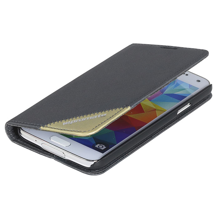 Promate Folio-S5 чехол для Samsung Galaxy S5, Grey00007917 Promate Folio-S5 чехол для Samsung Galaxy S5, Grey00007917Promate Folio-S5 - защитный чехол, который обеспечивает оптимальную сохранность от царапин и потертостей. Когда смартфон не используется, магнитный замок на кожаном язычке надежно фиксирует крышку и обеспечивает сохранность экрана. Также чехол можно использовать в качестве горизонтальной подставки под смартфон. Доступен в разных цветах, что позволяет выбрать чехол в полном соответствии с вашим индивидуальным стилем.