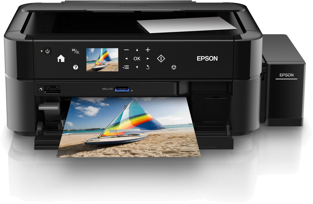 Epson L850 6-цветное МФУC11CE31402 Epson L850 6-цветное МФУC11CE314026-ти цветный фотоцентр с чернильными емкостями вместо картриджей, обеспечивающими высокий ресурс расходных материалов Компания Epson представляет идеальное устройство для энтузиастов цифровой фотографии. Первый в своем роде фотоцентр «три в одном» серии «Фабрика печати Epson» - Epson L850, который позволяет достигать исключительного качества фотопечати. Epson L850 - это уникальный фотоцентр со встроенными емкостями для чернил, вместо картриджей, специально созданный для тех, кому необходимо универсальное устройство способное сканировать, копировать и печатать фотографии высочайшего качества с рекордно низкой себестоимостью. Приобретая Epson L850, вы становитесь не только обладателем уникального устройства с высоким ресурсом печати фотографий, но и получаете возможность печатать фотографии напрямую без использования компьютера. Вставьте карту памяти в специальный слот или подсоедините вашу фотокамеру по Pictbridge и выбирайте, редактируйте, и печатайте понравившиеся вам...