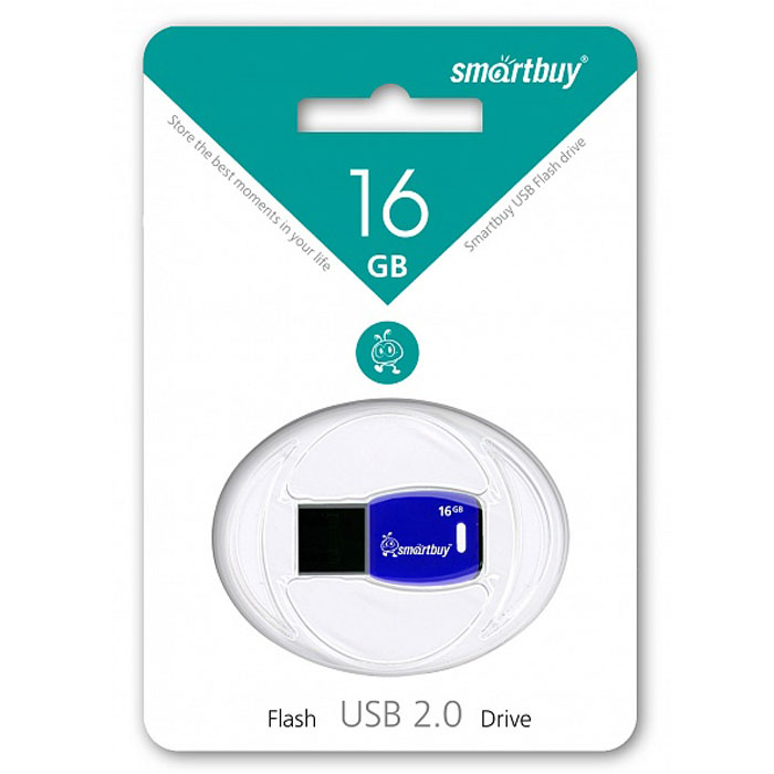 SmartBuy Cobra 16GB, Dark Blue USB-накопительSB16GBCR-Db SmartBuy Cobra 16GB, Dark Blue USB-накопительSB16GBCR-DbВ цифровую эру компактный флеш-накопитель - это ключ в цифровой мир, который предлагает бесконечные возможности сохранения памятных событий. Флеш-накопитель Smartbuy Cobra, по дизайну напоминающий ключ, можно подсоединить к брелоку с другими ключами, что позволит вам всегда свои воспоминания носить с собой. Совместима с: Windows 8/7/XP/2000/Vista, Mac OS 8.6 и Linux 2.4.0 (или выше) Уникальный дизайн в виде ключа