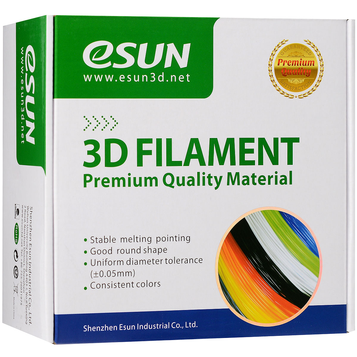 ESUN пластик ABS в катушке, Green, 1,75 ммABS175G1 ESUN пластик ABS в катушке, Green, 1,75 ммABS175G1Пластик ABS от ESUN долговечный и очень прочный полимер, ударопрочный, эластичный и стойкий к моющим средствам и щелочам. Один из лучших материалов для печати на 3D принтере. Пластик ABS не имеет запаха и не является токсичным. Температура плавления 220-260°C. АБС пластик для 3D-принтера применяется в деталях автомобилей, канцелярских изделиях, корпусах бытовой техники, мебели, сантехники, а также в производстве игрушек, сувениров, спортивного инвентаря, деталей оружия, медицинского оборудования и прочего. Диаметр пластиковой нити: 1.75 мм