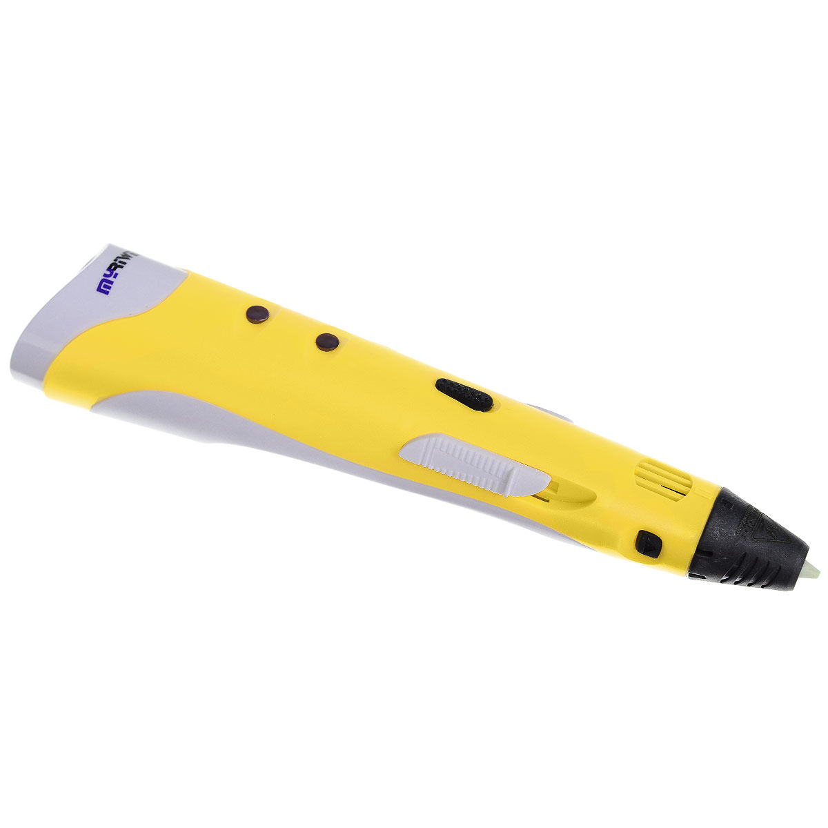MyRiwell, Yellow 3D ручкаУТ000006430 MyRiwell, Yellow 3D ручкаУТ0000064303D ручка MyRiwell позволяет рисовать объемные картины и создавать трехмерные объекты. Для рисования 3D ручкой используется ABS и PLA пластик. Пластик расплавляется внутри корпуса ручки и подается в сопло. Температура и скорость подачи пластика регулируется, что позволяет рисовать толстыми или тонкими линиями. Диаметр сопла: 0,7 мм Материал печати: ABS, PLA пластик Диаметр используемой нити: 1,75 мм Рабочая температура: 160-230 °С