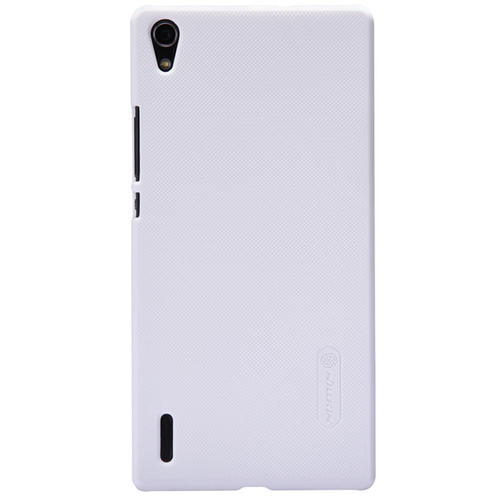 Nillkin Super Frosted Shield чехол для Huawei Ascend P7, WhiteT-N-HAP7-002 Nillkin Super Frosted Shield чехол для Huawei Ascend P7, WhiteT-N-HAP7-002Чехол Nillkin Super Frosted Shield для Huawei Ascend P7 изготовлен из экологически чистого поликарбоната путем высокотемпературной высокоточной формовки. Обе стороны чехла выполнены в соответствии с самой современной технологией изготовления матовых материалов, устойчивых к оседанию пыли, и покрыты краской, светящейся под воздействием ультрафиолета. Элегантный дизайн, чехол приятен на ощупь. Жесткость чехла предотвращает телефон от повреждений во время транспортировки. Размер чехла точно соответствует размеру телефона с четким соответствием всех функциональных отверстий. Вы можете использовать чехол, как вам будет удобно. Он изготовлен из цельной пластины методом загиба, износостойкий, устойчив к оседанию пыли, не скользит, устойчив к образованию отпечатков, легко чистится. Супертонкий Не скользит в руках