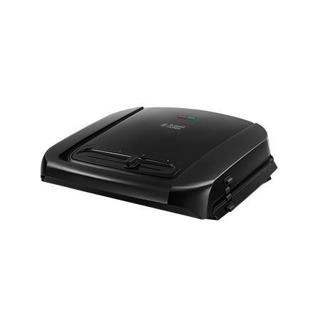 Russell Hobbs 20850-56 Grills электрогриль20850-56 Russell Hobbs 20850-56 Grills электрогриль20850-56Вкусная и здоровая пища - это просто! Универсальный гриль идеально подходит для больших семей и любителей часто устраивать вечеринки. Гриль обладает большей площадью плстин для приготовления до 6 порций мяса, рыбы или сэндвитчей за один раз. Плавающие шарнирные соединения идеально подходят для приготовления стейков различной толщины, курицы или мяса для бургеров. Благодаря инновационному дизайну, который способствует выведению лишнего жира, гриль уменьшает содержание жира в продуктах до 42%* без потери вкуса и аромата блюда. Практичный и стильный Гриль обладает усовершенствованным антипригарным покрытием пластин, которое позволяет продлить срок их службы до 3х раз дольше†, а разогрев пластин происходит быстрее**. Гриль выполнен в лакированном черном цвете и будет прекрасно смотреться на вашей рабочей поверхности на кухне.