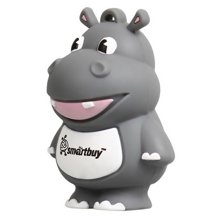 SmartBuy Wild Series Hippo 8GB USB-накопительSB8GBHip SmartBuy Wild Series Hippo 8GB USB-накопительSB8GBHipФлеш-накопитель SmartBuy Wild Series Hippo 8GB предназначен для долговременного хранения и переноса данных и совместим с любым считывающим устройством, которое оснащено USB-портом. Накопитель имеет оригинальный дизайн в виде бегемота и доставит много веселых минут пользователям.