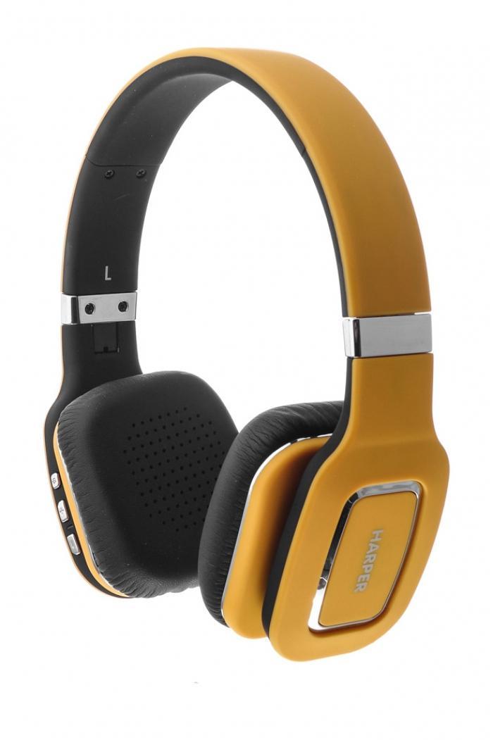 Harper HB-402, Yellow наушникиH00000466 Harper HB-402, Yellow наушникиH00000466Bluetooth Стерео Наушники с Микрофоном Складная конструкция Чистый звук с кабелем или без
