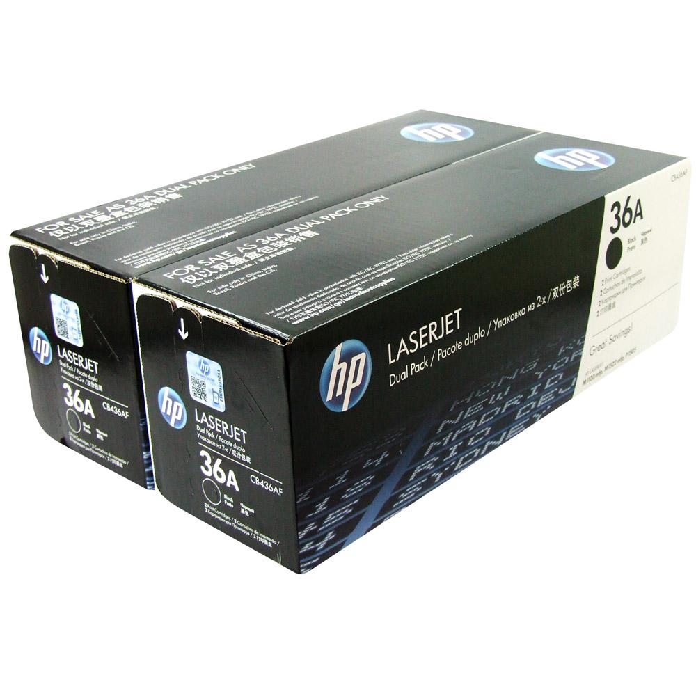 HP CB436AF (36A), Black тонер-картридж для LaserJet M1120/M1522n/P1505CB436AD/CB436AF HP CB436AF (36A), Black тонер-картридж для LaserJet M1120/M1522n/P1505CB436AD/CB436AFЭкономичная сдвоенная упаковка картриджей HP CB436AF с чернилами для принтеров HP Laser Jet. Оригинальные расходные материалы HP удобны в приобретении, управлении и использовании. Удобные сдвоенные упаковки оригинальных черных картриджей для принтеров HP LaserJet позволяют свести время простоев к минимуму. Доступная и надежная печать каждый день Наилучшее качество с оригинальными чернилами HP Технология печати: Лазерная