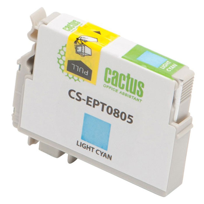 Cactus CS-EPT0805, Light Cyan струйный картридж для Epson Stylus Photo P50CS-EPT0805 Cactus CS-EPT0805, Light Cyan струйный картридж для Epson Stylus Photo P50CS-EPT0805Картридж Cactus CS-EPT0805 для струйных принтеров Epson. Расходные материалы Cactus для печати максимизируют характеристики принтера. Обеспечивают повышенную четкость изображения и плавность переходов оттенков и полутонов, позволяют отображать мельчайшие детали изображения. Обеспечивают надежное качество печати.