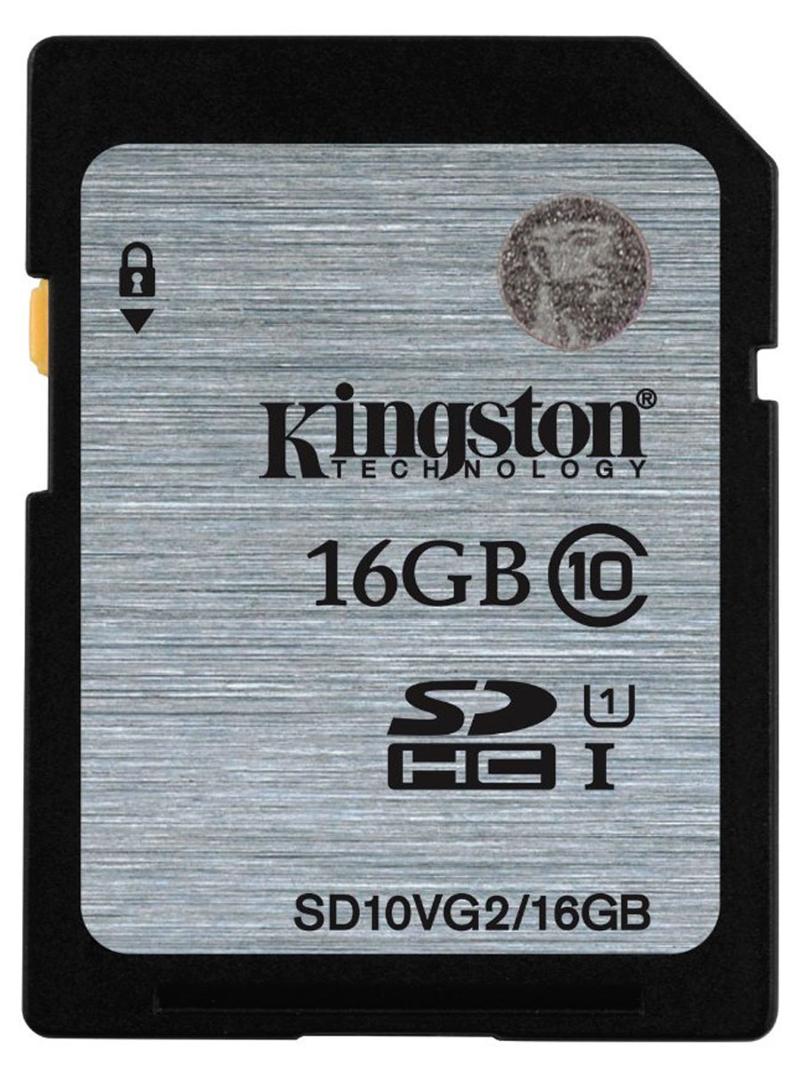 Kingston SDHC Class 10, 16GB карта памятиSD10VG2/16GB Kingston SDHC Class 10, 16GB карта памятиSD10VG2/16GBKingston SD SDHC Class 10 - карта памяти SDHC класса быстродействия 10. Увеличит объём памяти на ваших электронных устройствах SDHC. Гарантированная минимальная скорость передачи данных на уровне 10 Мб/сек. Карты памяти являются отличным решением для использования в новейших видеокамерах и фотоаппаратах.