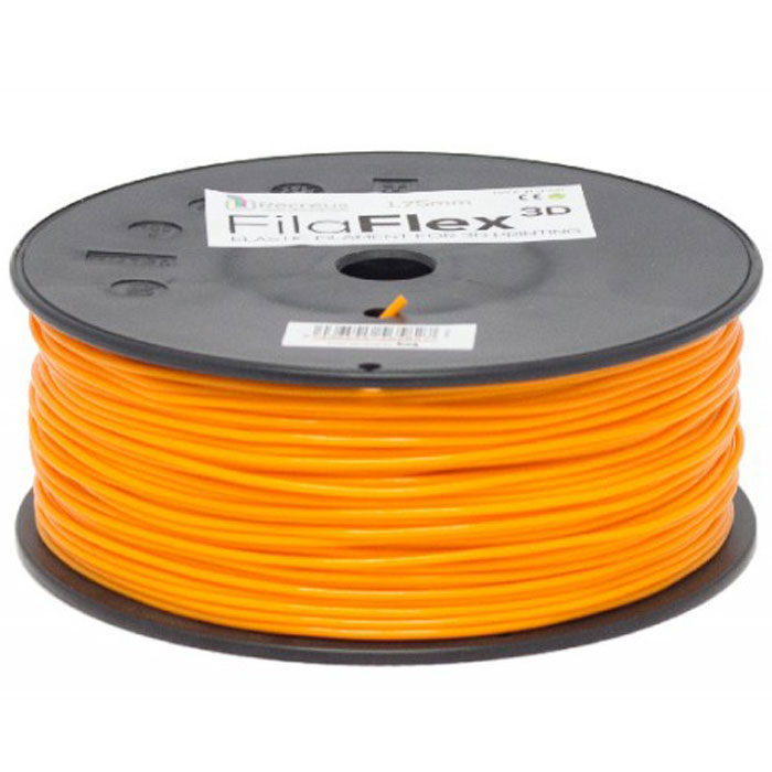 BQ Filaflex пластик в катушке, 1,75 мм, OrangeF000087 BQ Filaflex пластик в катушке, 1,75 мм, OrangeF000087Пластик BQ Filaflex это эластичный термопластик для использования в 3D принтерах, стойкий к моющим средствам и щелочам. Один из лучших материалов для печати на 3D принтере, он не теряет форму при растяжении и имеет высокую прочность на разрыв. Материал абсолютно без запаха и не является токсичным. Температура плавления 215-250°C. Пластик BQ Filaflex применяется для создания гибких, эластичных 3D моделей, таких как ремешки часов, обувь, предметы одежды и аксессуары, а также как часть более сложных 3D моделей в комбинации с обычным PLA пластиком. Одной катушки BQ Filaflex хватит на десятки изделий. Диаметр пластиковой нити: 1,75 мм Предел прочности: 39 МПа