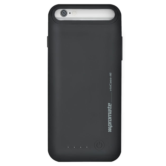 Promate vioCase-i6, Black аккумулятор-чехол для iPhone 600008396 Promate vioCase-i6, Black аккумулятор-чехол для iPhone 600008396Promate vioCase станет для вас не заменимым помощником. С ним емкость и рабочее время вашего iPhone 6 увеличится как минимум в двое, что поможет вам всегда оставаться на связи и чувствовать себя уверенно. Чехол- аккумулятор изготовлен с учетом всех технологических портов и клавиш управления вашего смартфона и не помешает не одной из функций предусмотренных заводом изготовителем. Он изящный и технологичный, удобный и не заменимый.