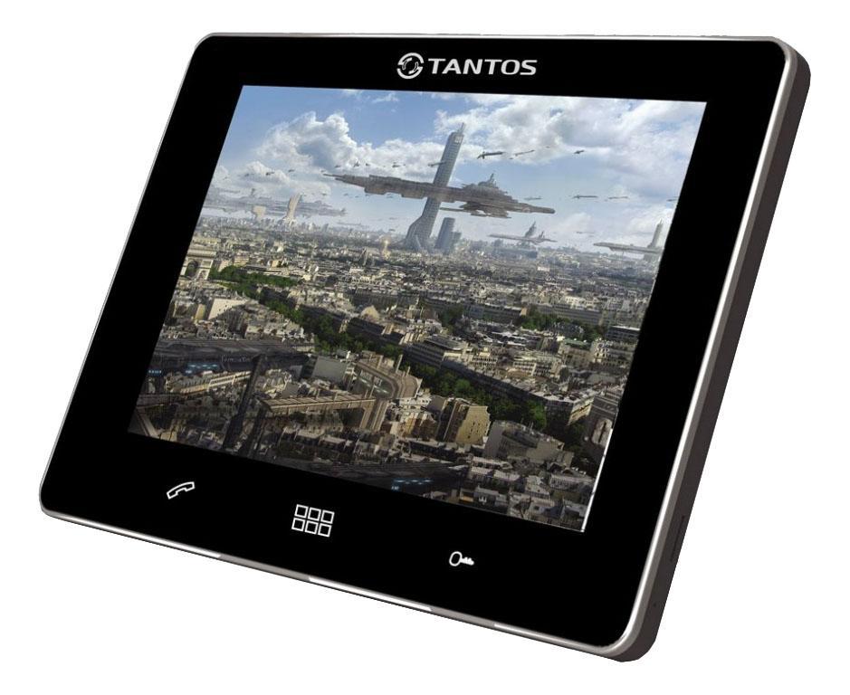 Tantos Stark, Black видеодомофонStark (Black) Tantos Stark, Black видеодомофонStark (Black)Дизайн монитора прост и изящен, его сенсорный экран 9 дюймов позволяет общаться с монитором, как со смартфоном. Значки меню выполнены подобно значкам меню современных смартфонов. Подключение 2-х вызывных панелей и 2-х видеокамер Возможность подключения до 4-м мониторов в одной системе с широкими возможностями адресного интеркома. Возможность открывания замка калитки и ворот при использовании одной вызывной панели при подключении реле TS-NC05. Возможность работы как в индивидуальном, так и в многоквартирном режиме. Совместимость с большинством моделей отечественных вызывных панелей. Голосовая почта, фоторамка, встроенный видеорегистратор (детектор движения на 1 канал). Возможность установки мелодии в формате MP3 в качестве сигнала вызова.
