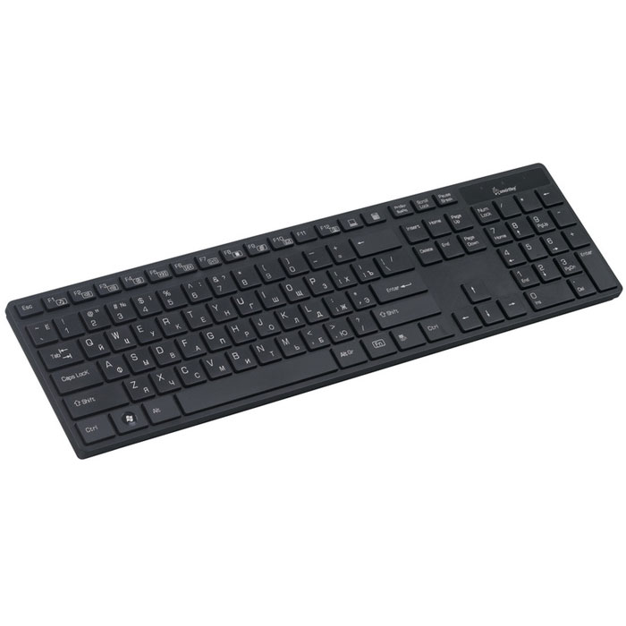 SmartBuy SBK-204 Slim USB, Black клавиатура мультимедийнаяSBK-204US-K SmartBuy SBK-204 Slim USB, Black клавиатура мультимедийнаяSBK-204US-KПроводная мультимедийная клавиатура SmartBuy SBK-204 Slim USB имеет удобные для работы низкопрофильные клавиши. Дополнительные кнопки, активирующиеся клавишей Fn, обеспечивают быстрый доступ к мультимедиа и интернет-приложениям.