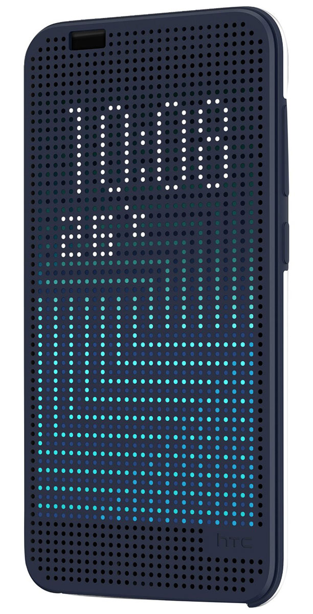 HTC HC M272 Dot View чехол для One A9, Dark Blue99H11980-00 HTC HC M272 Dot View чехол для One A9, Dark Blue99H11980-00HTC HC M272 Dot View - фирменный чехол-раскладушка для One A9 - позволяет пользователю взаимодействовать с телефоном, не открывая крышку аксессуара. Лицевая сторона чехла выполнена из перфорированного пластика, сквозь отверстия которого хорошо просматривается информация на главном экране. При надетом чехле смартфон распознает аксессуар и включает специальный режим отображения данных. Чехол позволяет принимать звонки, получать уведомления о входящих звонках и сообщениях, состоянии аккумулятора. Двойным постукиванием по поверхности HTC Dot View включается Motion Launch и позволяет включить и выключить индикацию времени и погоды. Если провести по чехлу сверху вниз, активируется голосовой поиск.