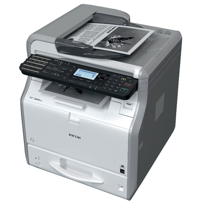 Ricoh SP 3600SF МФУ407308 Ricoh SP 3600SF МФУ407308МФУ Ricoh SP 3600SF идеально в том, что касается экономичной черно-белой печати, копирования, сканирования и отправки факсов. Привлекательная цена и низкая совокупная стоимость владения делает эти модели разумным долгосрочным капиталовложением. Новый контроллер Ricoh, обеспечивающий непревзойденную скорость работы, повысит производительность вашего офиса. Компактный размер позволяет разместить МФУ прямо на рабочем столе, а фронтальный доступ к устройствам облегчает их обслуживание. Ricoh SP 3600SF поможет вам повысить продуктивность работы без ущерба для окружающей среды. Время прогрева: 14 секунд Оперативная память: 512 МБ Сканирование лазерным лучом и электрографическая печать Масштабирование: От 25% до 400% с шагом 1% Среды Windows: Windows XP, Windows Vista, Windows 7, Windows 8, Windows 8.1, Windows Server 2003, Windows Server 2003R2, Windows Server 2008, Windows Server 2008R2, Windows Server 2012, Windows Server 2012R2 Среды Mac...