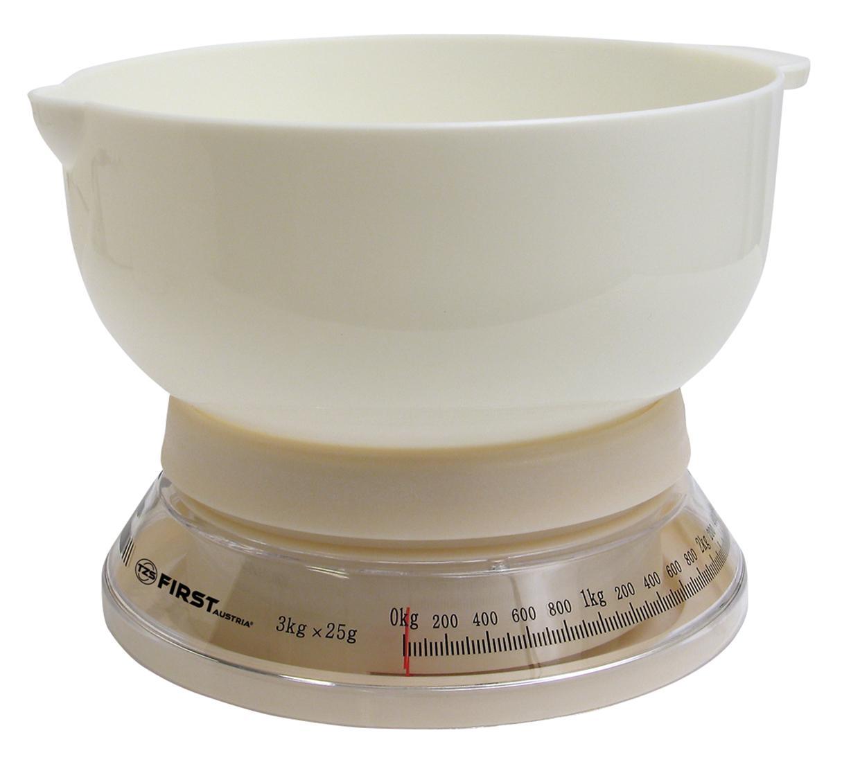 First FA-6421, White весы кухонныеFA-6421 White First FA-6421, White весы кухонныеFA-6421 White6421 Весы кухонные FIRST, механич., чаша 3 кг, 25 гр, White