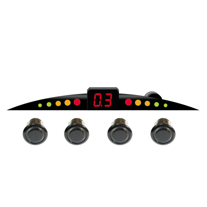 ParkCity Ultra Slim New 418/110, Black парковочный радар00000007526 ParkCity Ultra Slim New 418/110, Black парковочный радар00000007526Очень часто приходится парковаться на оживленных улицах с ограниченным пространством для маневра. В данной ситуации вам непременно поможет парктроник ParkCity Ultra Slim New 418/110, позволяющий припарковать ваш автомобиль в самых сложных ситуациях. Уникальность данной модели - это сверхтонкий размер светодиодной шкалы и встроенный бипер со звуковым напоминанием о приближении препятствия. Комплектуется четырьмя датчиками и определяет расстояние до препятствия с 2,5 до 0,3 метров. Диаметр датчиков равен 18 мм. Уровень громкости звукового сигнала: 80 дБ Диапазон рабочих температур: от -35 до +70°С Напряжение питания: от 10,8 до 15 В Потребляемая мощность: 5 Вт Регулировка громкости звука Самодиагностика при включении