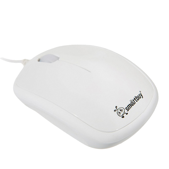 SmartBuy SBM-313, White мышьSBM-313-W SmartBuy SBM-313, White мышьSBM-313-WПроводная мышь SmartBuy SBM-313 подходит для работы с ноутбуком и настольным ПК. Устройство выполнено в эргономичном дизайне и имеет симметричную форму, благодаря чему подходит для управления любой рукой. Оптический сенсор с высоким разрешением позволяет использовать устройство в различных графических приложениях и текстовых редакторах. SmartBuy SBM-313 не требует установки драйверов, достаточно просто подключить ее к USB-порту компьютера.