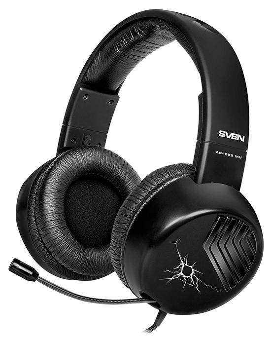 Sven AP-895MV, Black наушники с микрофономSV-012656 Sven AP-895MV, Black наушники с микрофономSV-012656Компания SVEN представляет гарнитуру AP-895MV для ценителей объемного, мощного звука. Эта гарнитура подойдет как для ПК, так и для любых мобильных устройств – ноутбуков, планшетов, смартфонов и плееров. AP-895MV подарит вам настоящее удовольствие от прослушивания музыки любых жанров – улучшенные материалы динамиков позволяют раскрыть все нюансы композиции. Рок, джаз, классика, современная электронная музыка – гарнитуре AP-895MV по силам безукоризненно воспроизвести каждый музыкальный трек из вашей коллекции. А кино и компьютерные игры с гарнитурой от SVEN становятся еще интереснее – качество воспроизведения звуковых спецэффектов AP-895MV создает полный эффект присутствия. Дизайн гарнитуры AP-895MV сразу привлекает внимание: выглядит она основательно и брутально. Крупные амбушюры с мягкой кожаной отделкой полностью обхватывают ухо, обеспечивая отличную защиту от посторонних шумов. Корпус амбушюров украшает необычный запоминающийся рисунок – следы от пуль. Такая отделка понравится...