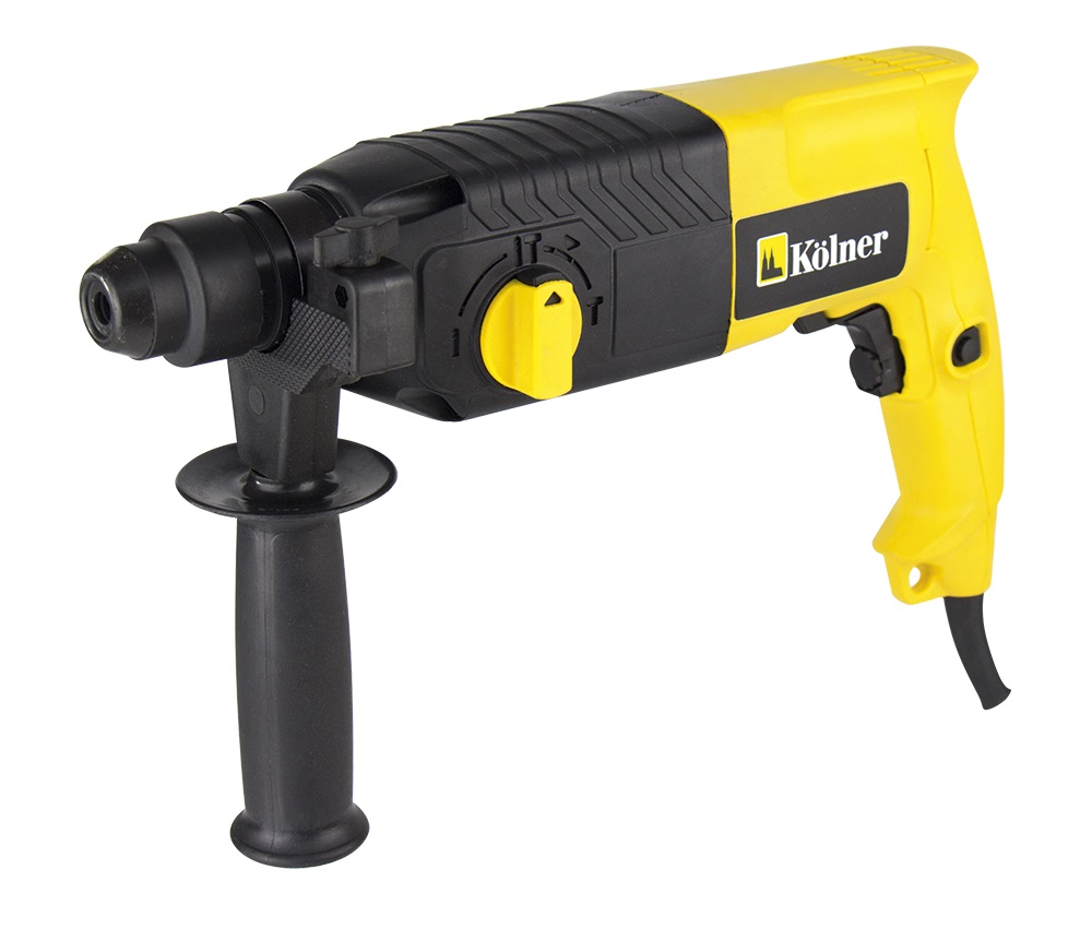 Перфоратор Kolner KRH 680Hкн680х Перфоратор Kolner KRH 680Hкн680хКомплектация: дополнительная рукоятка, угольные щетки (1 комплект), глубиномер, емкость со смазкой.