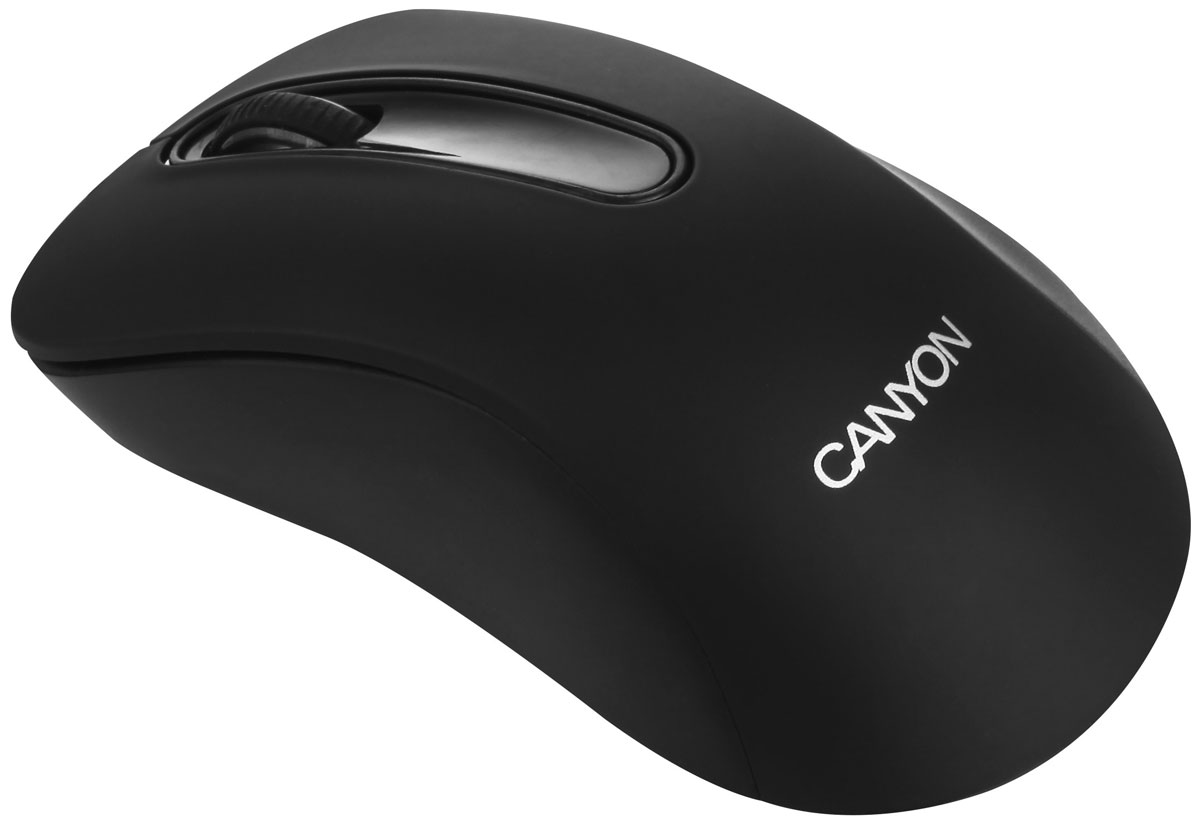 Canyon CNE-CMSW2, Black мышьCNE-CMSW2 Canyon CNE-CMSW2, Black мышьCNE-CMSW2Беспроводная 3-х кнопочная оптическая мышь Canyon CNE-CMSW2 предназначена для оптимизации свободного рабочего пространства благодаря надежному беспроводному подключению. Простая и удобная, она сделает вашу работу ещё более эффективной. Изогнутая форма и прорезиненное покрытие будут прекрасно ощущаться в вашей руке.