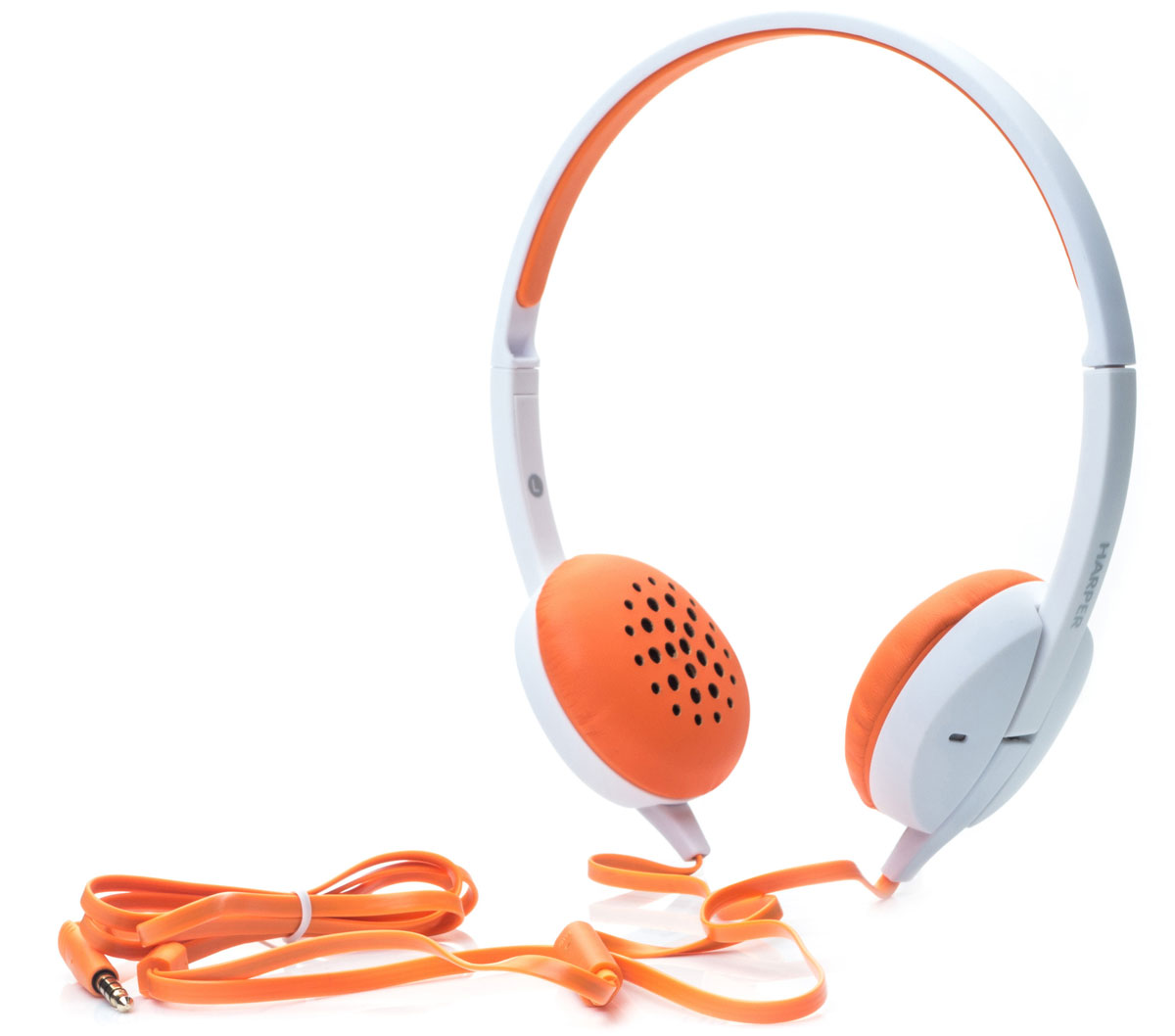 Harper HN-300, Orange наушникиH00000638 Harper HN-300, Orange наушникиH00000638Накладные наушники Harper HN-300 с микрофоном. Модель очень легкая, с превосходным качеством звука. Плоский кабель длиной 1,2 метра идеально подходит для использования на улице. Встроенный пульт и микрофон для быстрого переключения между музыкой и вызовами.
