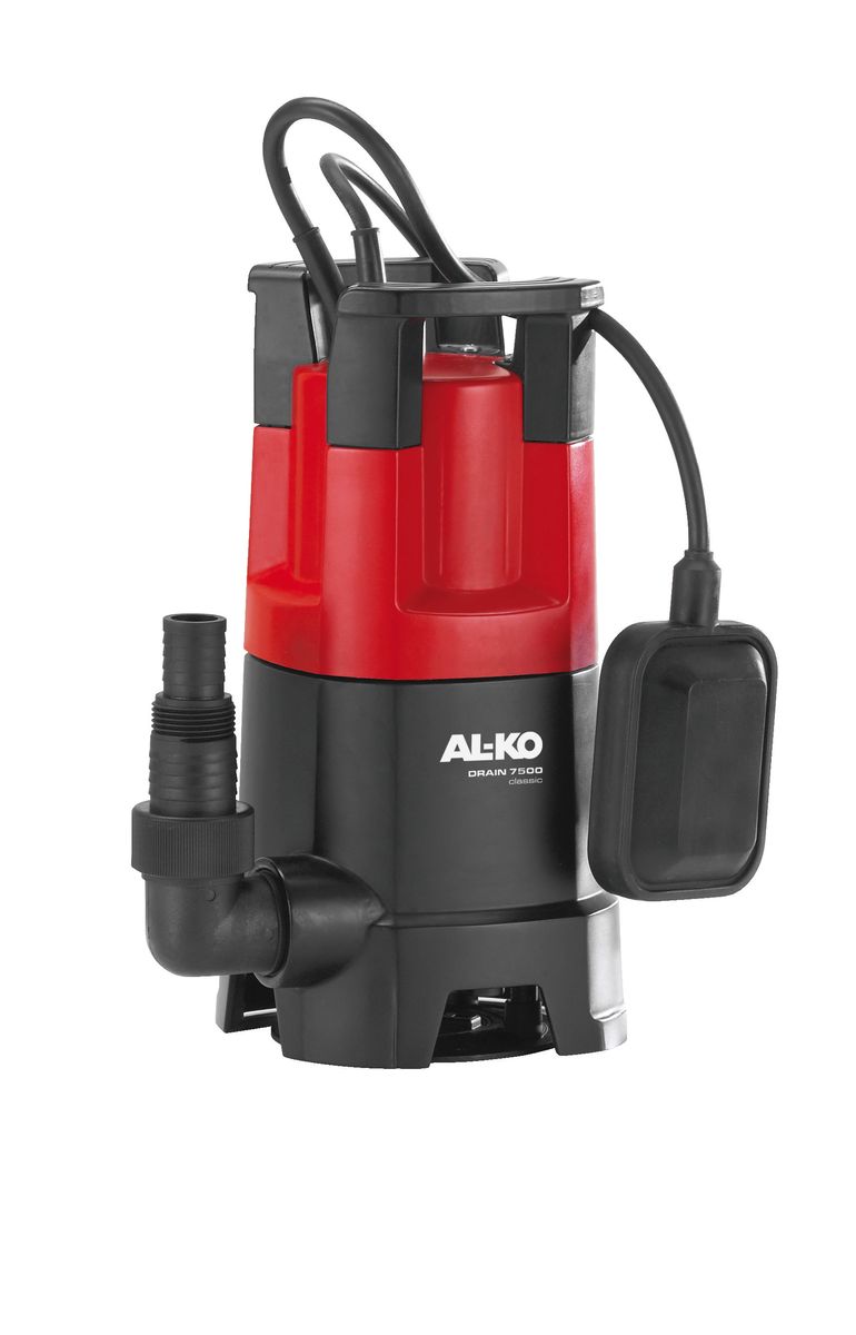 Насос погружной AL-KO Drain 7500 Classic112822 Насос погружной AL-KO Drain 7500 Classic112822Мощный, удобный и надежный погружной насос AL-KO Drain 7500 Classic предназначен для перекачивания грязной воды. Не требующий технического обслуживания двигатель, стальной вал двигателя со специальной обработкой и корпус из полипропиленового стеклопластика гарантируют длительный срок службы изделия. Благодаря большим входным отверстиям насосы DRAIN могут без труда перекачивать воду с частицами грязи и взвешенными частицами диаметром до 30 мм. Гарантированная пропускная способность за счет особой воронкообразной геометрии рабочего колеса. Вид привода: электрический. Длина кабеля: 10 м. Мощность: 450 Вт. Максимальная глубина погружения: 5 м. Максимальная высота всасывания: 6 м. Максимальный объем подачи: 7500 л/час. Максимальный размер взвешенных частиц: 30 мм. Диаметр выходного отверстия: 1,25.