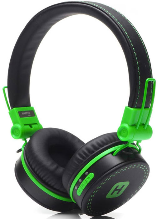 Harper Kids HB-202, Black Green наушникиH00001017 Harper Kids HB-202, Black Green наушникиH00001017Яркие и стильные Bluetooth-наушники Harper Kids HB-202 с отличным качеством звучания. Гарнитура имеет встроенный пульт и микрофон для быстрого переключения между музыкой и вызовами. Подключив её к своему смартфону или планшету вы сможете не только наслаждаться любимой музыкой, но и с легкостью ответить на звонок, не доставая гаджет. Гарнитуру также можно подключить с помощью кабеля 3,5 мм входящего в комплект.