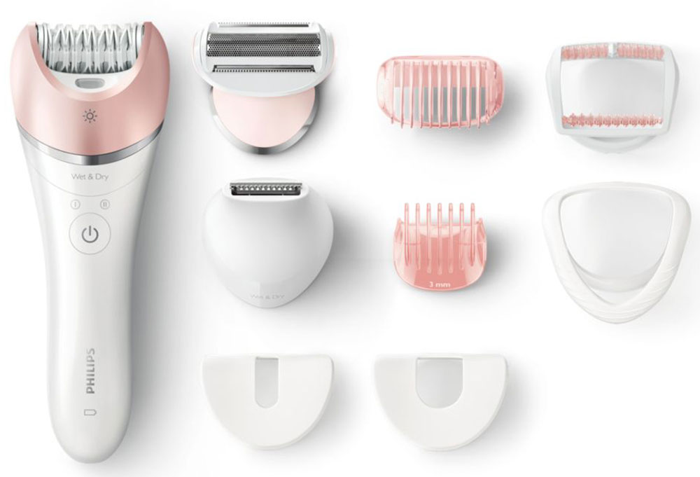 Philips BRE640/00, White эпиляторBRE640/00 Philips BRE640/00, White эпиляторBRE640/00Благодаря дизайну S-образной формы Philips BRE640/00 легко перемещать по телу. Широкая головка с керамическими дисками плотно прилегает к коже и захватывает даже тонкие волоски, обеспечивая быстрый и качественный результат надолго. Возможность использования на сухой и влажной коже и 8 аксессуаров — ваше индивидуальное решение для ухода за телом. Уникальная эпилирующая головка выполнена из керамического материала, что позволяет надежно захватывать даже самые тонкие волоски. Широкая эпилирующая головка для оптимального удаления волосков за одно движение и качественного результата надолго. Эпилятор Philips BRE640/00 оснащен уникальной системой: пинцеты приподнимают прилегающие к коже волоски и направляют их к участку, где они захватываются и удаляются. Благодаря круглым керамическим дискам прибор прилегает близко к коже, что обеспечивает бережное воздействие и оптимальный результат. Используйте прибор в душе или...
