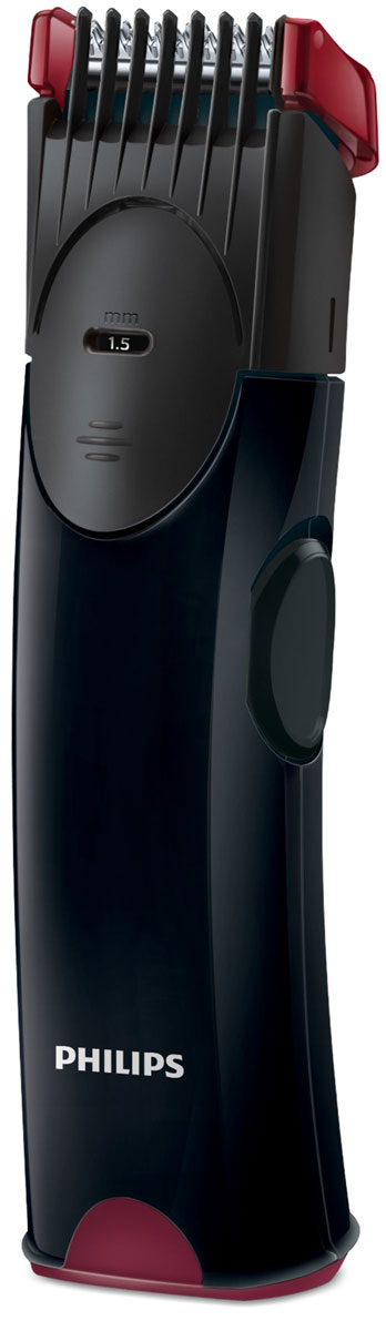 Philips BT1005/10, Black триммерBT1005/10 Philips BT1005/10, Black триммерBT1005/10Триммер для бороды Philips BT1005/10 безопасен для кожи и гарантирует неизменно превосходный результат. Набор батарей обеспечивает работу прибора до 2 месяцев.Закругленные концы гладко скользят по коже:Лезвия всегда остаются очень острыми и гарантируют быструю и аккуратную стрижку, а закругленные края и гребни предотвращают раздражение кожи.Установки длины: от 1,5 до 7 мм, 0,5 мм без гребня:Наденьте гребень и выберите нужную установку длины от 1,5 до 7 мм или используйте прибор без гребня для подравнивания щетины до 0,5 мм.Откидную головку легко чистить с помощью прилагаемой щеточки:Просто откиньте насадку-триммер и стряхните волоски прилагаемой щеточкой для очистки.До 120 мин работы в беспроводном режиме:Набор батарей обеспечивает работу прибора до 2 месяцев, 120 мин работы в беспроводном режиме. (Батареи типа AA не входят в комплект).Насадка повторяет контуры лица для чистого и аккуратного подравнивания:Гибкий направляющий гребень повторяет каждый контур лица, гарантируя равномерное, быстрое и удобное подравнивание.