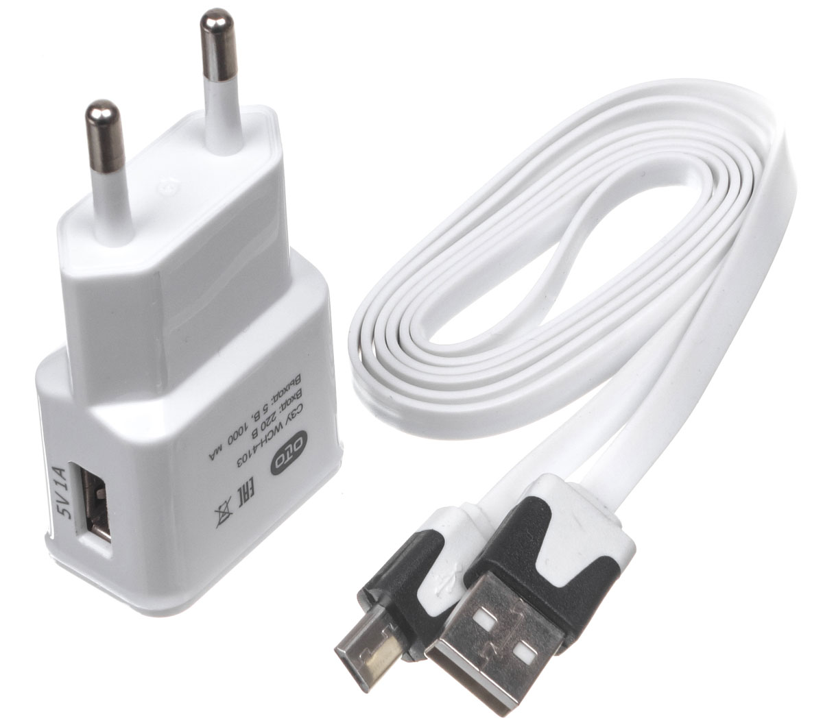 OLTO WCH-4103 сетевое зарядное устройствоO00000566 OLTO WCH-4103 сетевое зарядное устройствоO00000566Сетевое зарядное устройство OLTO WCH-4103 предназначено для зарядки и питания мобильного устройства от бытовой сети переменного тока. Вы можете заряжать любые устройства, совместимые с выходным током зарядки до 1 А и напряжением 5В.