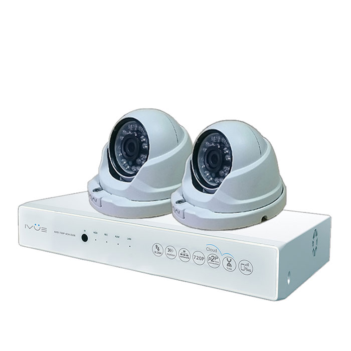 iVue D5004 AHC-D2 Для Дома и Офиса 4+2 комплект видеонаблюденияIVUE-D5004 AHC-D2 iVue D5004 AHC-D2 Для Дома и Офиса 4+2 комплект видеонаблюденияIVUE-D5004 AHC-D2Комплект видеонаблюдения iVue D5004 AHC-D2 Для Дома и Офиса 4+2 - это профессиональный набор систем охранного видеонаблюдения за вашим бизнесом, домом, дачей и т.д. Комплект включает в себя видеорегистратор AHD и 2 внутренние видеокамеры с разрешением сенсора 1 Мпикс, которые прекрасно подойдут к интерьеру любого помещения. AHD - самая современная технология кодирования и передачи видеоизображения по коаксиальному кабелю. Она позволяет передавать изображение с разрешением до 2 Мпикс на расстояние до 500 метров без потери качества изображения. Вы можете наблюдать за вашей собственностью из любой точки мира через интернет с помощью компьютера, планшета или смартфона. Простота подключения обеспечивается облачной технологией P2P. У вас так же есть возможность дополнить этот набор одной или двумя камерами по вашему выбору. Жесткий диск для этого набора приобретается отдельно и может иметь размер до 4 ТБ, что позволит вам поддерживать архив...