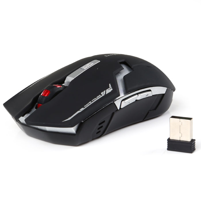 Marvo M718W игровая мышьM718W Marvo M718W игровая мышьM718WБеспроводная игровая оптическая мышь Marvo M718W имеет эргономический дизайн. Манипулятор удобно лежит в руке. Радиус действия беспроводной связи составляет 10 метров, что обеспечивает большую свободу действий. Оптический сенсор с разрешением до 1600 dpi, которое можно менять на лету, гарантирует безошибочное позиционирование мыши. Миниатюрный микроприемник можно хранить в корпусе мыши.